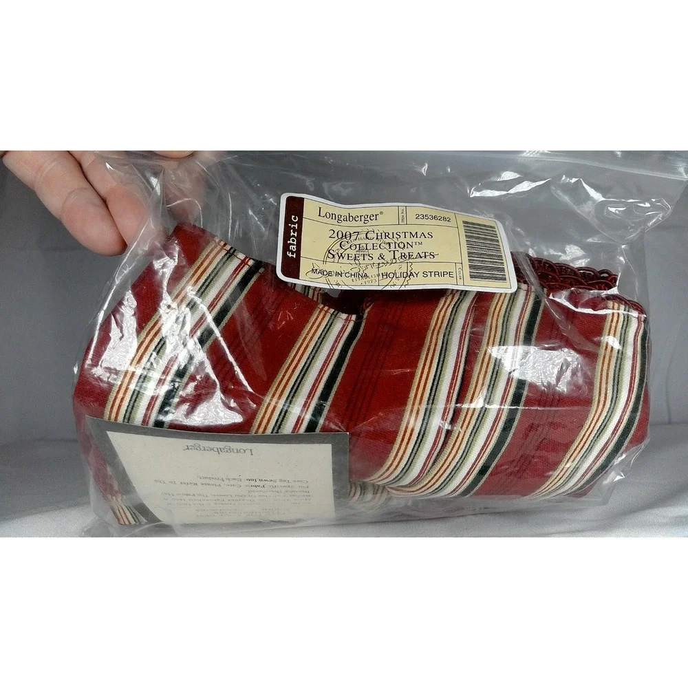 Longaberger 2007 Christmas Collection Sweets & Treats Basket‎ Liner Protector